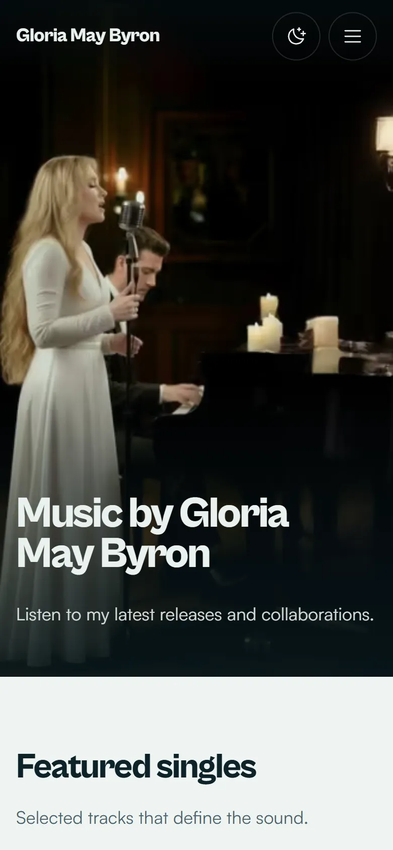 Gloria May Byron on a phone, screen 2 of 2